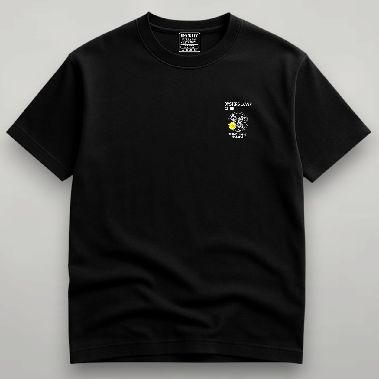 DANDY Oysters Lover Club t-shirt streetwear oversize