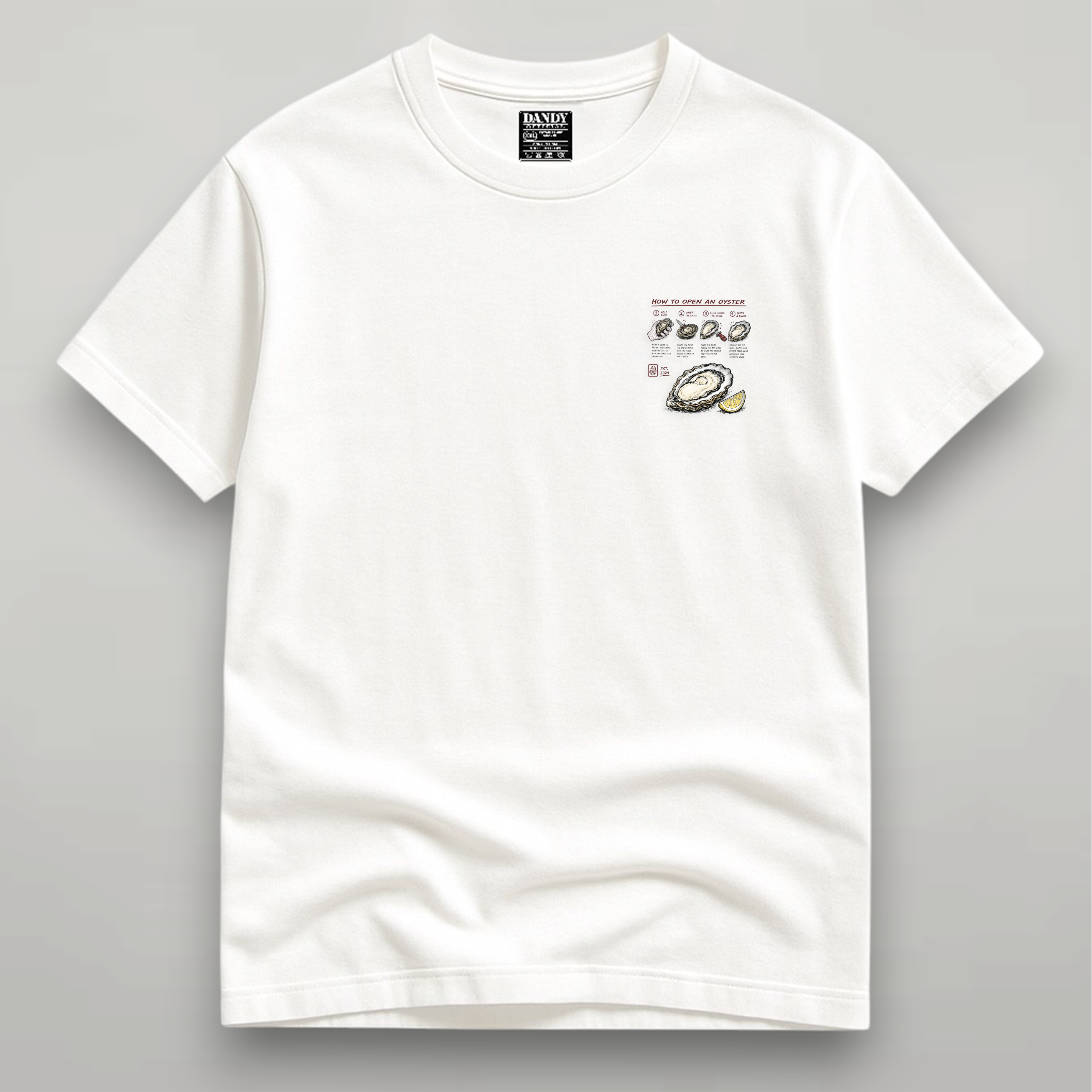 DANDY How To Open An Oyster t-shirt streetwear oversize