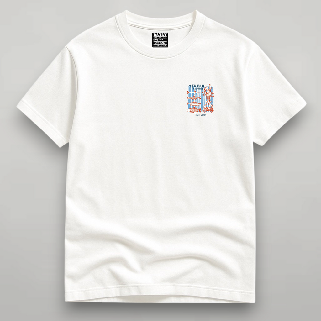 DANDY Tsukiji Fish Market t-shirt streetwear oversize