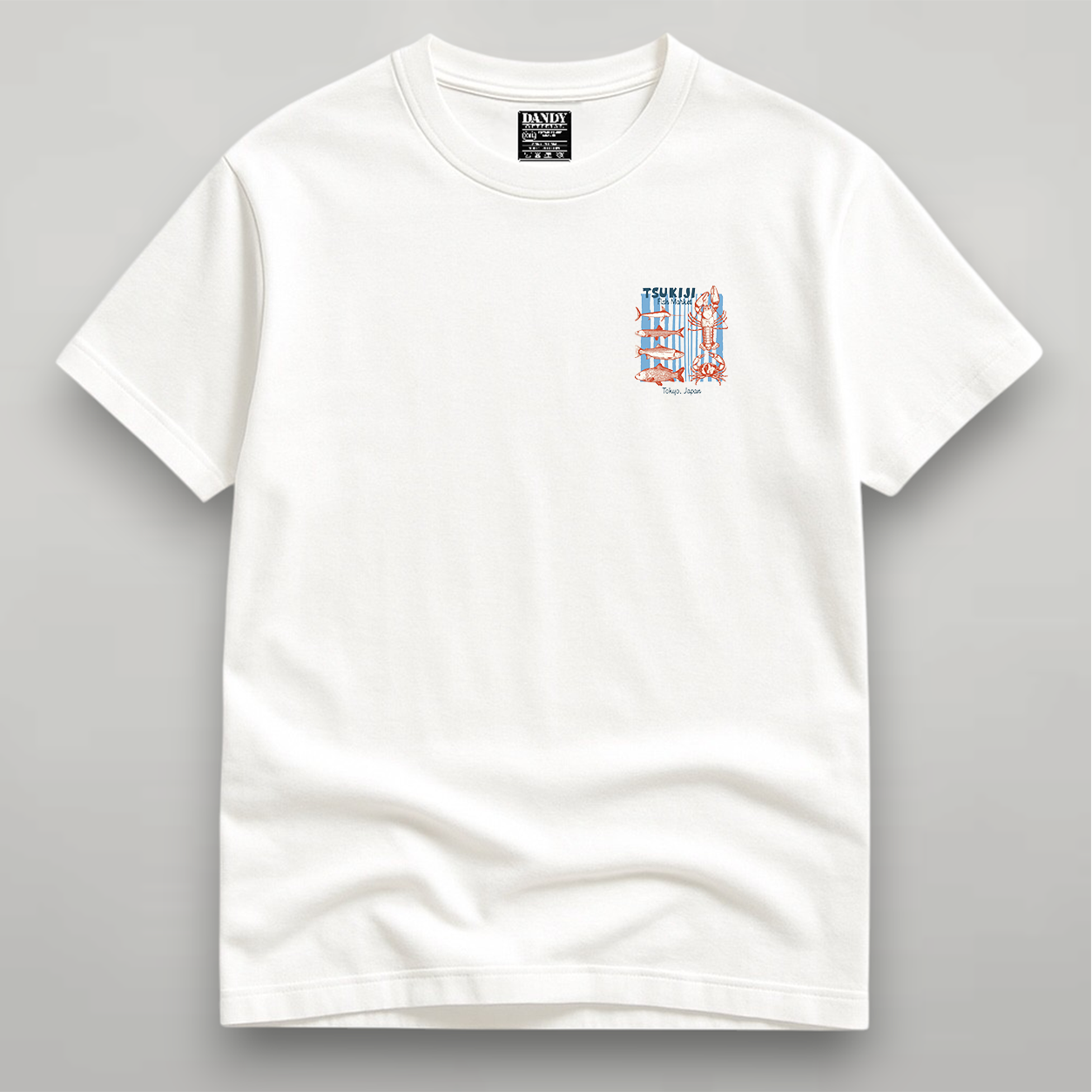 DANDY Tsukiji Fish Market t-shirt streetwear oversize