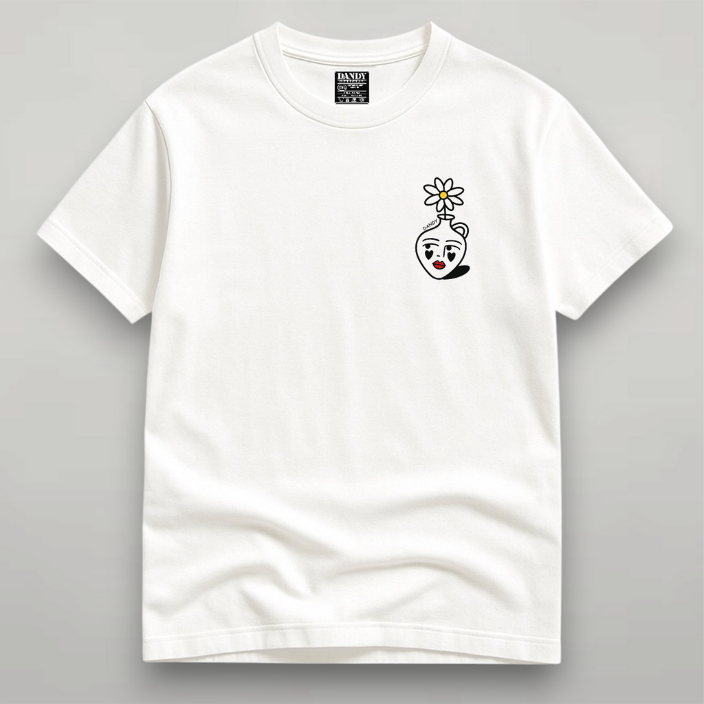 DANDY Daisy Face Art t-shirt streetwear oversize