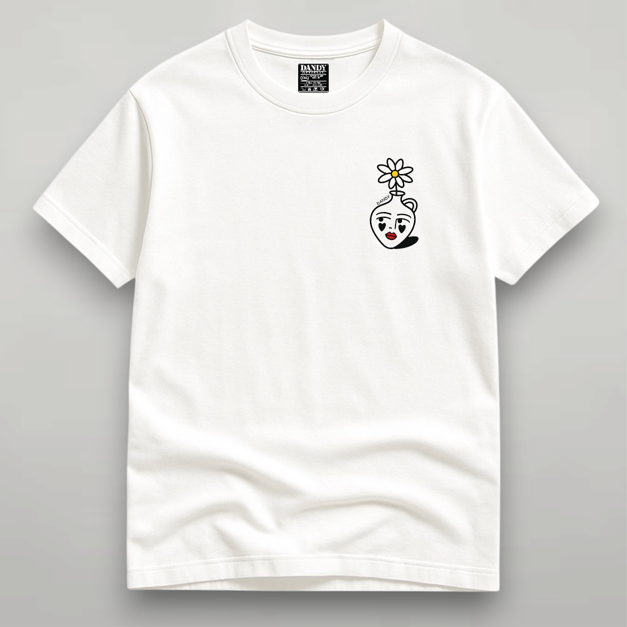 DANDY Daisy Face Art t-shirt streetwear oversize