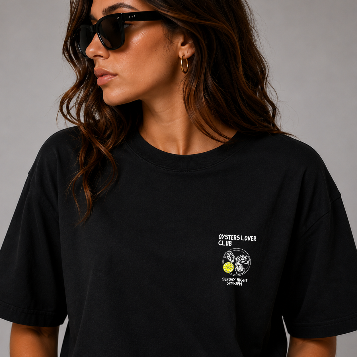 DANDY Oysters Lover Club t-shirt streetwear oversize