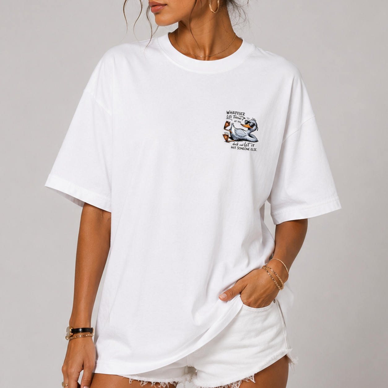 DANDY Whatever Life Throws At You t-shirt streetwear oversize