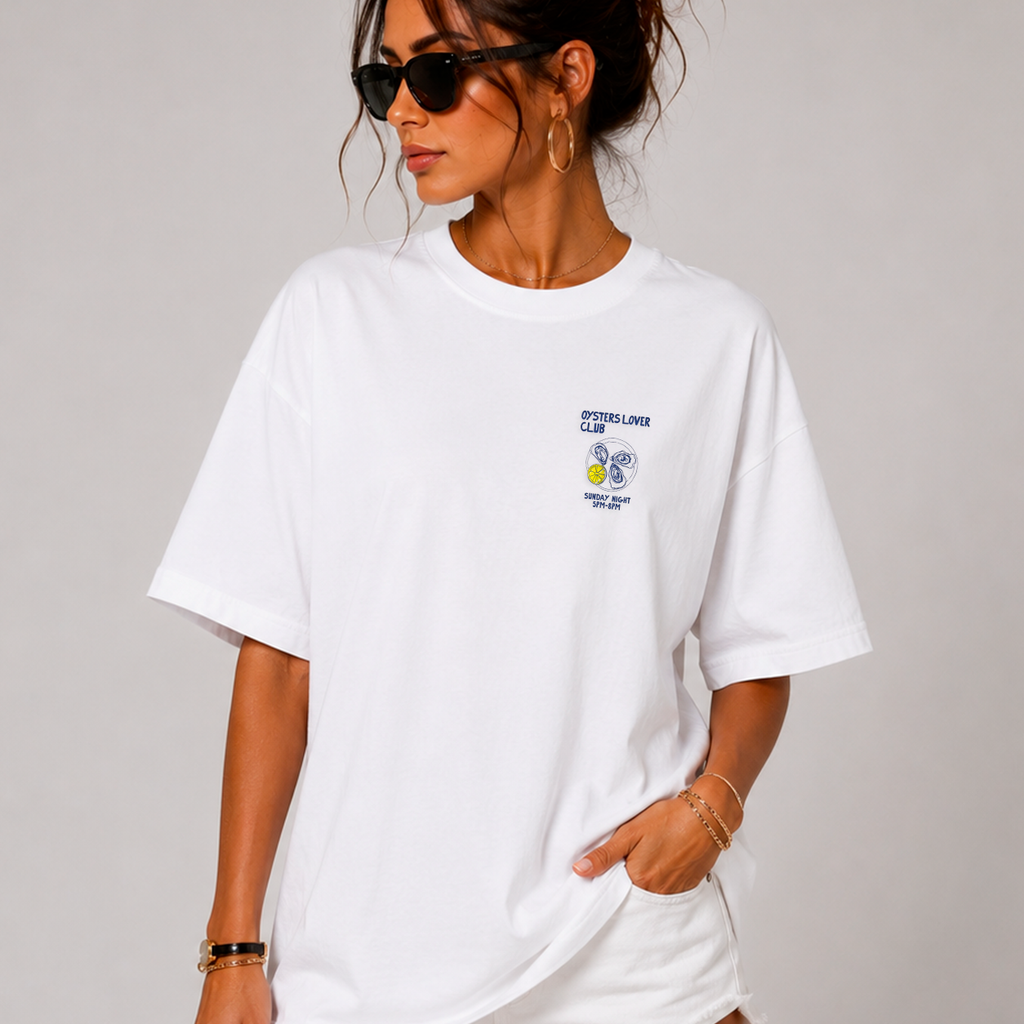 DANDY Oysters Lover Club t-shirt streetwear oversize