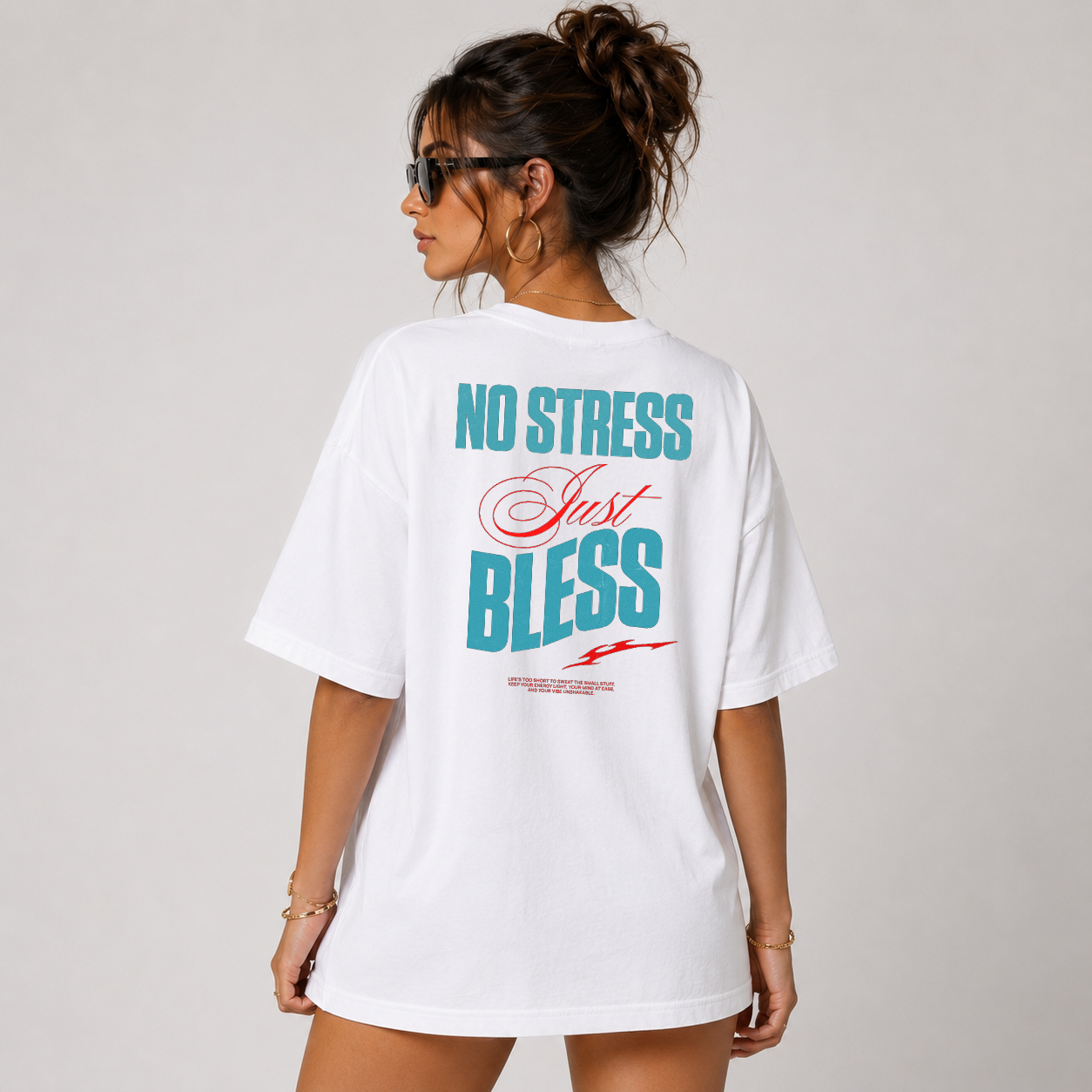 DANDY No Stress Just Bless t-shirt streetwear oversize