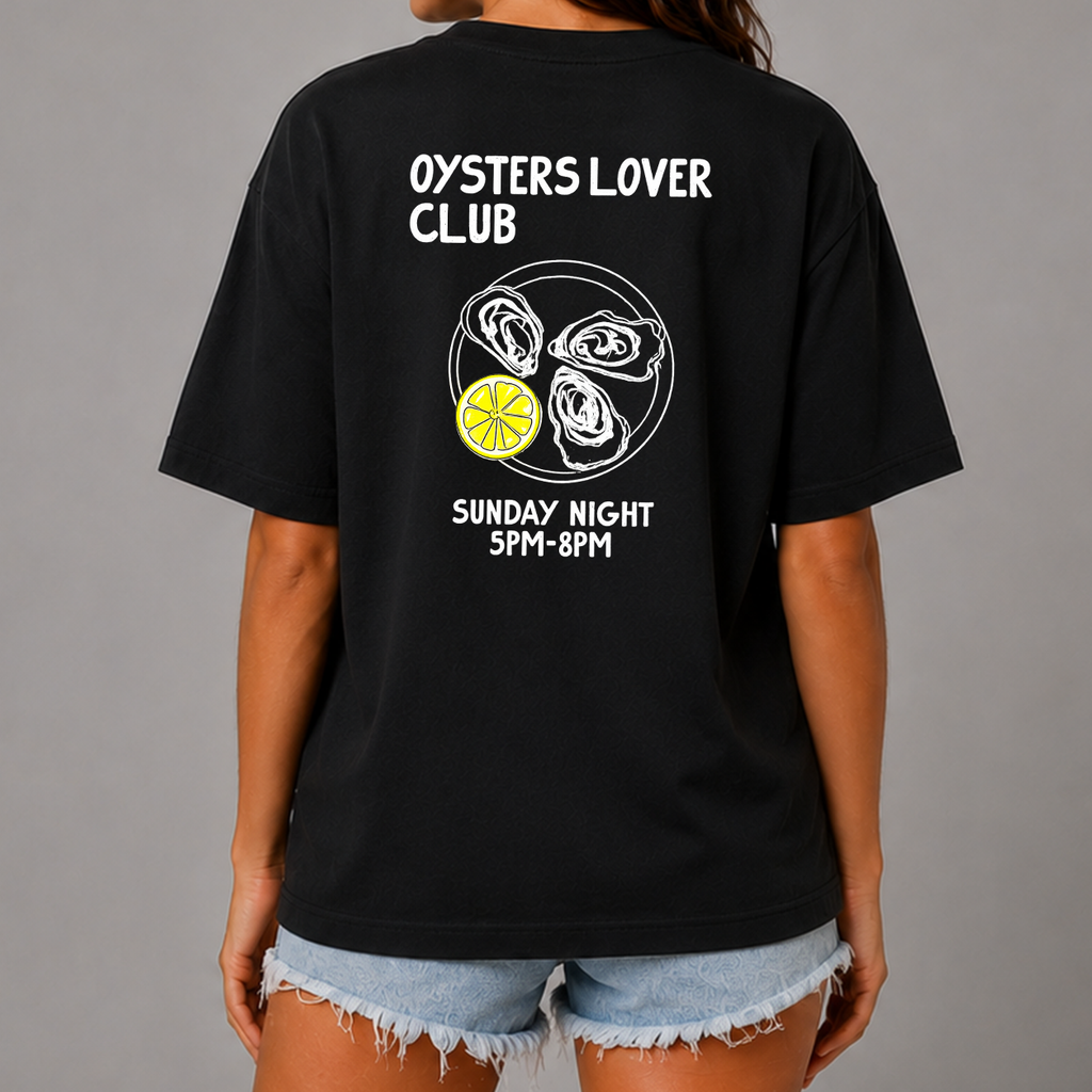 DANDY Oysters Lover Club t-shirt streetwear oversize