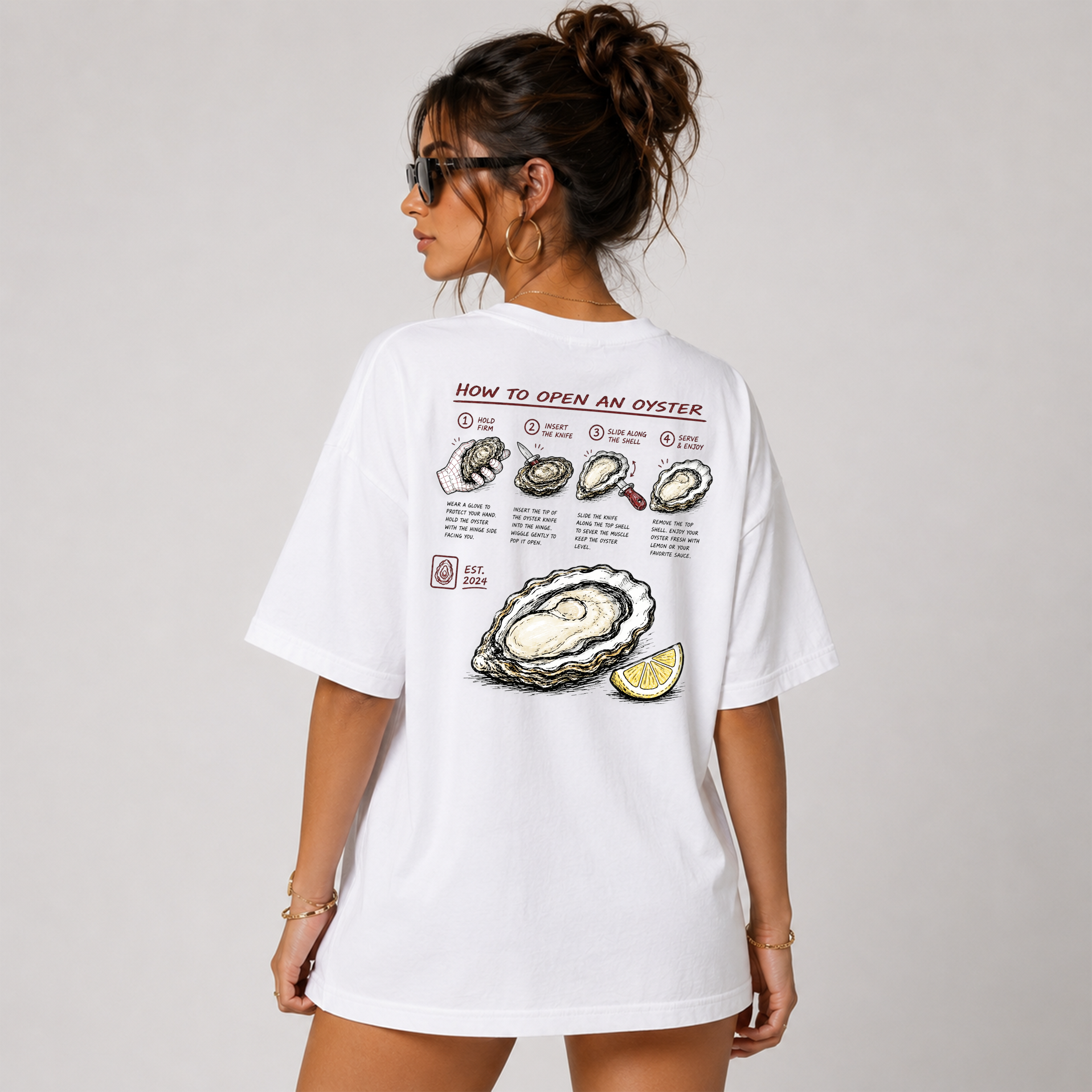 DANDY How To Open An Oyster t-shirt streetwear oversize