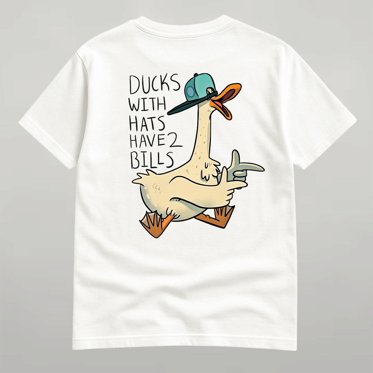 DANDY Ducks With Hats Have 2 Bills t-shirt streetwear oversize