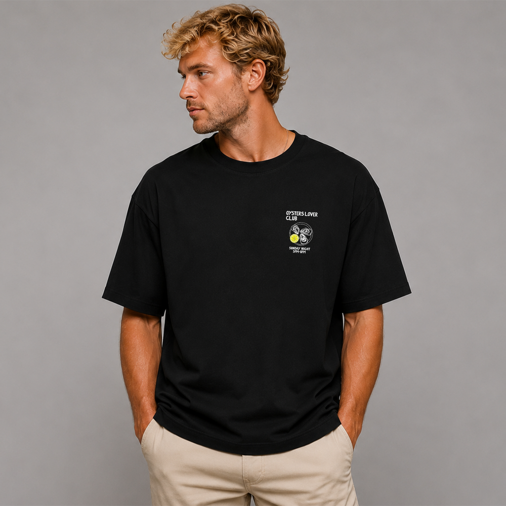 DANDY Oysters Lover Club t-shirt streetwear oversize