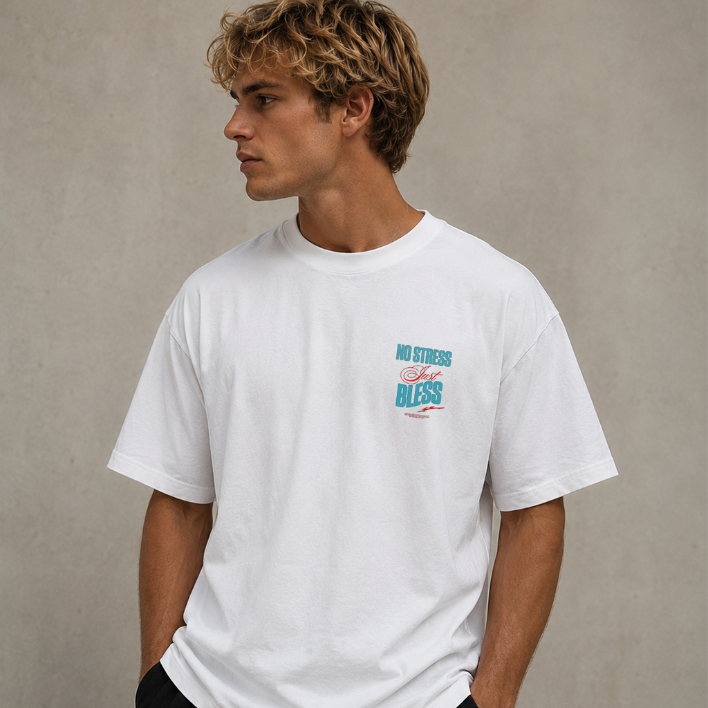 DANDY No Stress Just Bless t-shirt streetwear oversize