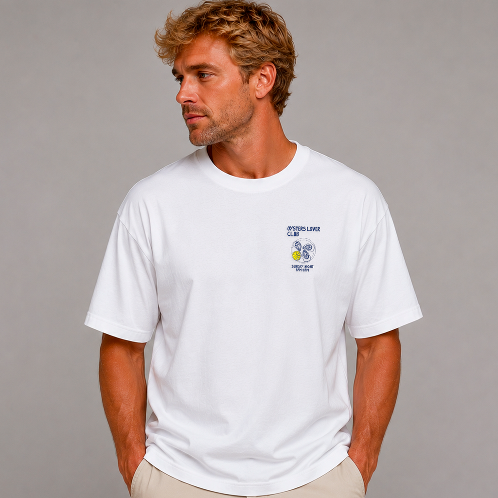 DANDY Oysters Lover Club t-shirt streetwear oversize