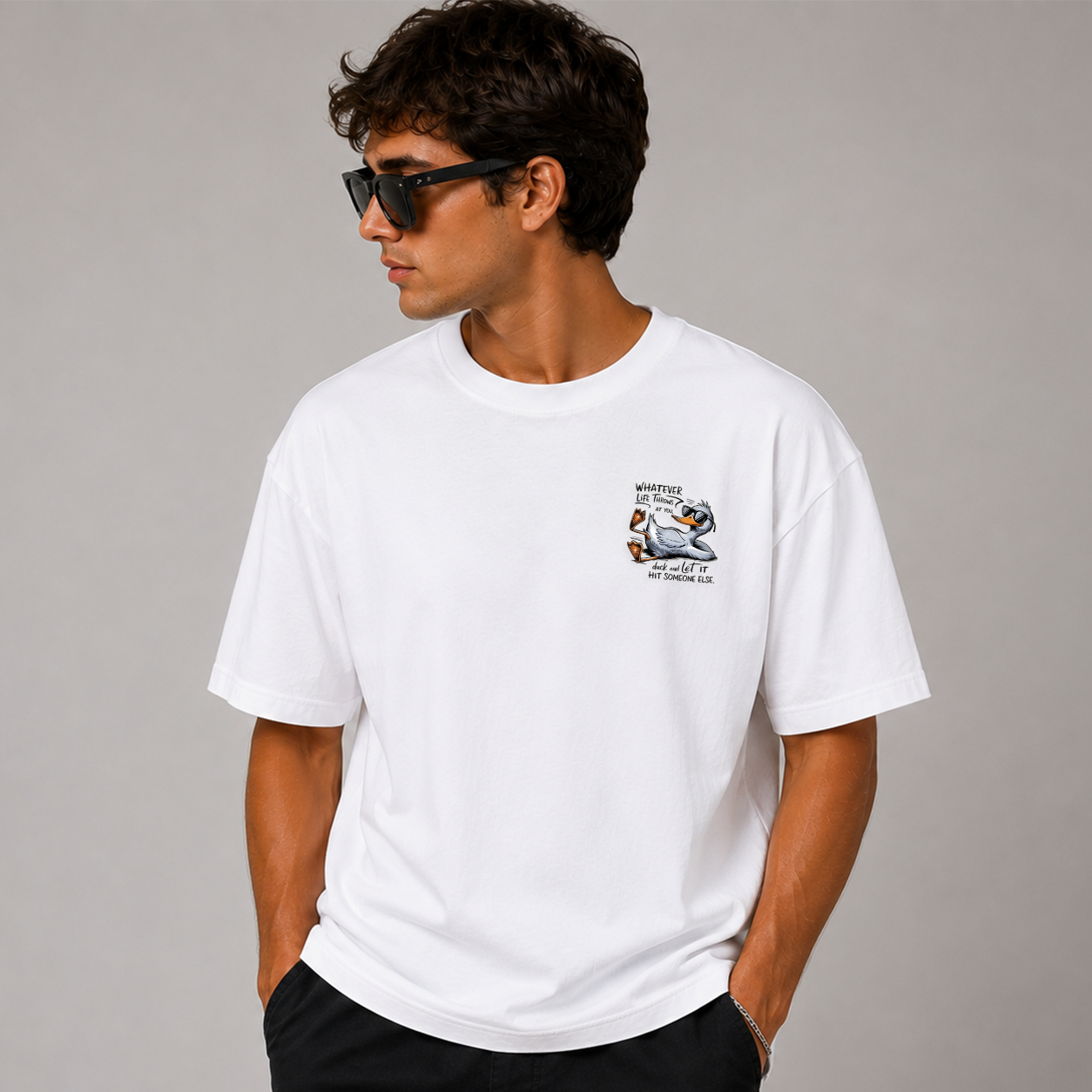 DANDY Whatever Life Throws At You t-shirt streetwear oversize