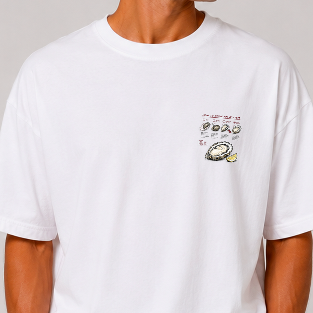 DANDY How To Open An Oyster t-shirt streetwear oversize