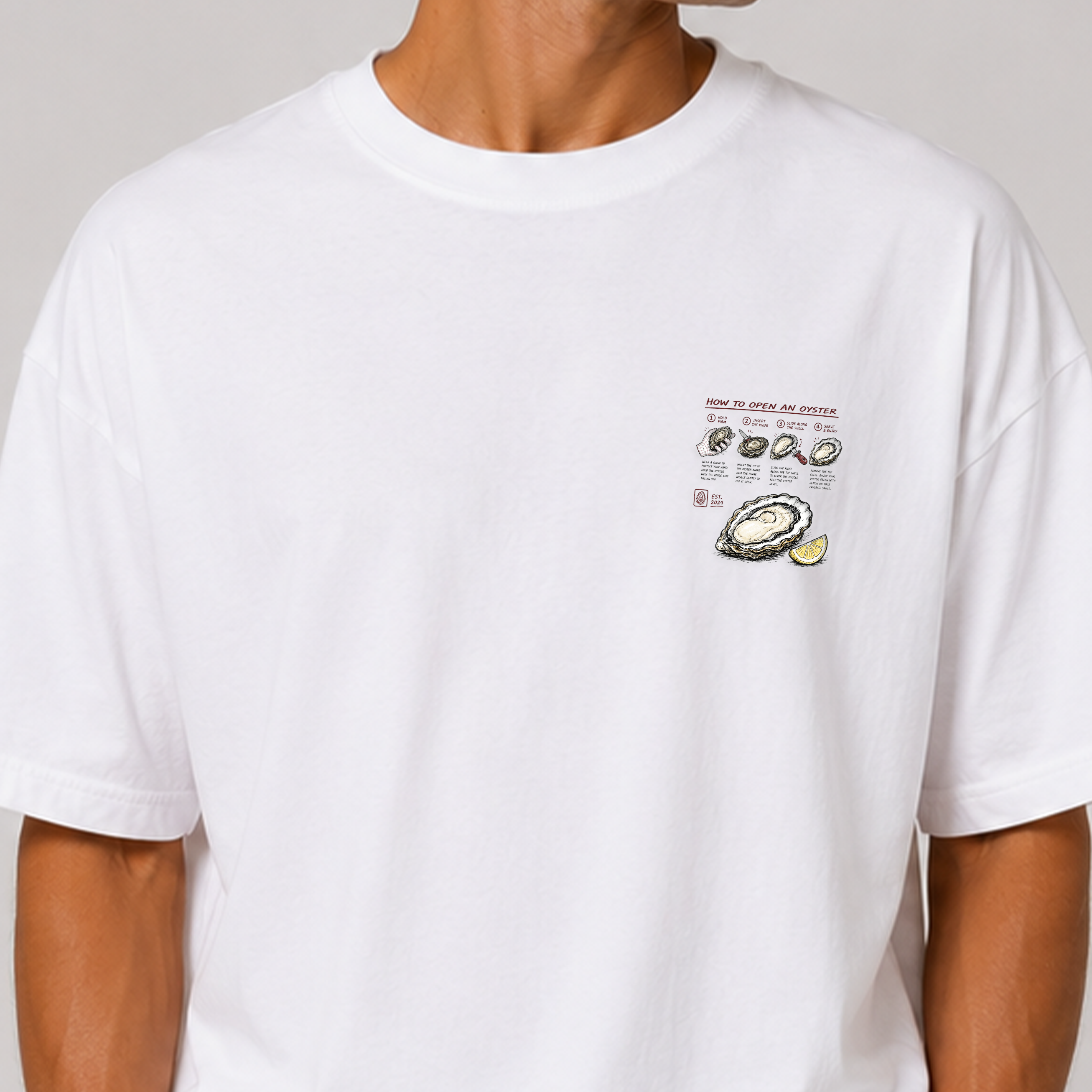 DANDY How To Open An Oyster t-shirt streetwear oversize