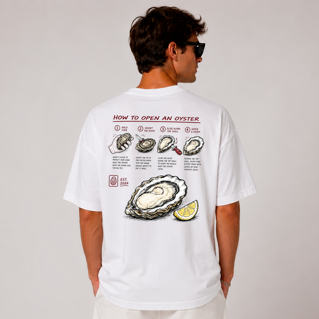 DANDY How To Open An Oyster t-shirt streetwear oversize