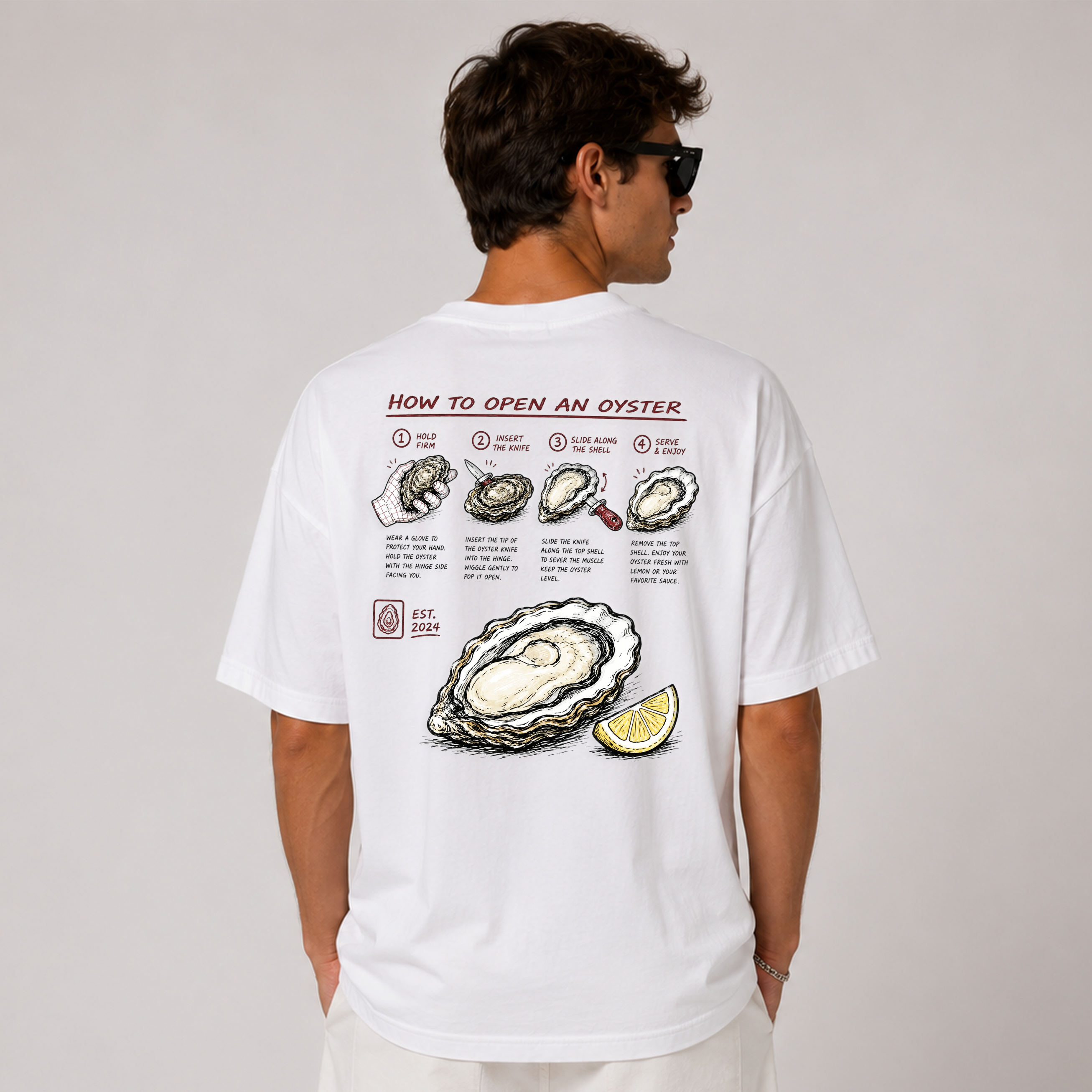 DANDY How To Open An Oyster t-shirt streetwear oversize