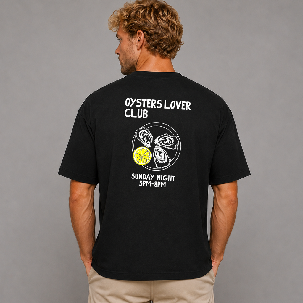 DANDY Oysters Lover Club t-shirt streetwear oversize