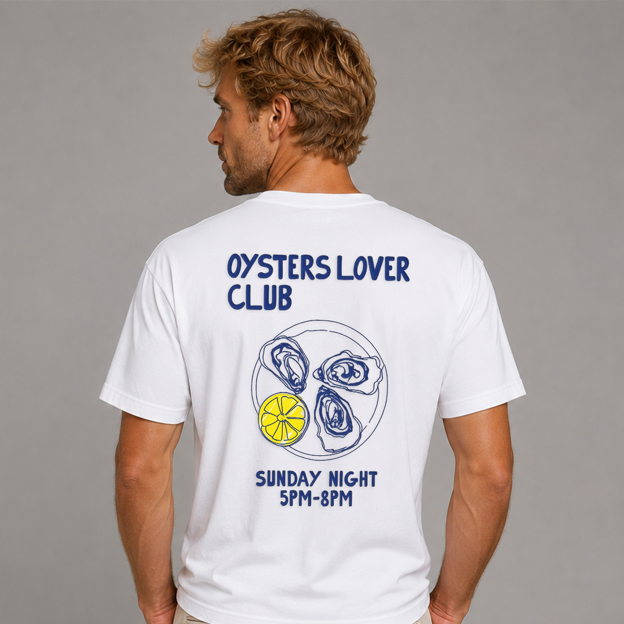 DANDY Oysters Lover Club t-shirt streetwear oversize